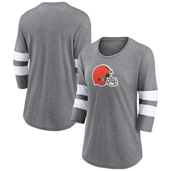 Women's Primary Logo 3/4 Sleeve Scoop Neck T-Shirt - Cleveland Browns T-shirts