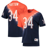 Walter Payton Retired Player Name & Number Diagonal Tie-Dye V-Neck T-Shirt - Chicago Bears T-shirts