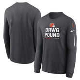 Team Slogan Long Sleeve T-Shirt - Cleveland Browns T-shirts