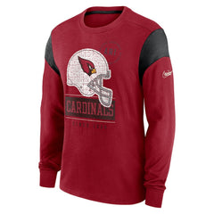 Rewind Playback Helmet Long Sleeve T-Shirt - Arizona Cardinals T-shirts