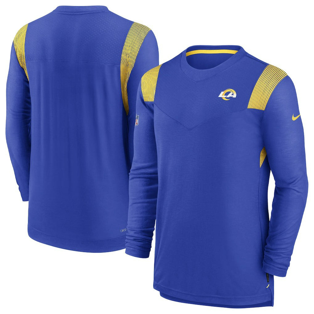 Sideline Tonal Logo Performance Player Long Sleeve T-Shirt - Los Angeles Rams T-shirts
