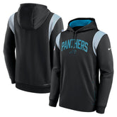 Sideline Athletic Stack Performance Pullover Hoodie - Carolina Panthers Hoodies
