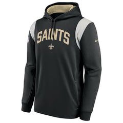 Sideline Athletic Stack Performance Pullover Hoodie - New Orleans Saints Hoodies