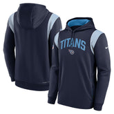 Sideline Athletic Stack Performance Pullover Hoodie - Tennessee Titans Hoodies