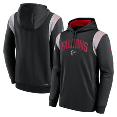 Sideline Athletic Stack Performance Pullover Hoodie - Atlanta Falcons Hoodies