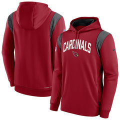 Sideline Athletic Stack Performance Pullover Hoodie - Arizona Cardinals Hoodies