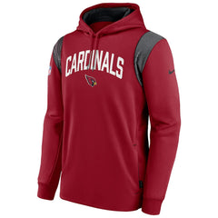 Sideline Athletic Stack Performance Pullover Hoodie - Arizona Cardinals Hoodies