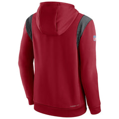 Sideline Athletic Stack Performance Pullover Hoodie - Arizona Cardinals Hoodies