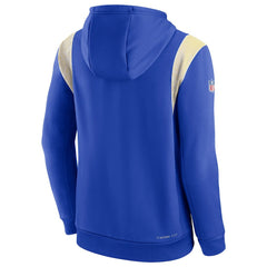 Sideline Athletic Stack Performance Pullover Hoodie - Los Angeles Rams Hoodies