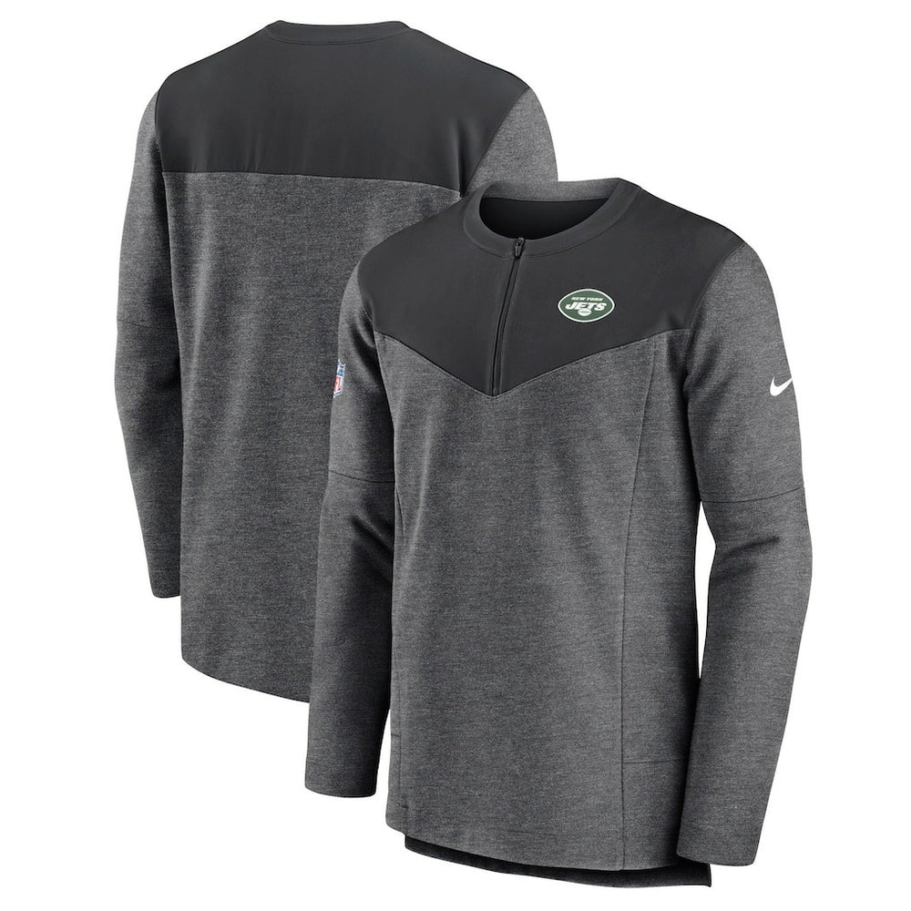 Sideline Lockup Performance Quarter-Zip Top - New York Jets Tops