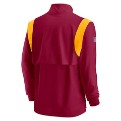 Sideline Coach Chevron Lockup Quarter-Zip Long Sleeve Top - Washington Commanders Tops