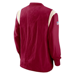 Sideline Athletic Stack V-Neck Pullover Windshirt Jacket - Washington Commanders Pullover