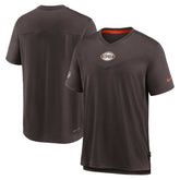 Sideline Coaches Vintage Chevron Performance V-Neck T-Shirt - Cleveland Browns T-shirts