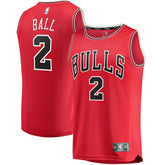 Fanatics Lonzo Ball Chicago Bulls Fast Break Road Replica Jersey sale
