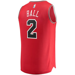 Fanatics Lonzo Ball Chicago Bulls Youth Fast Break Road Replica Jersey sale