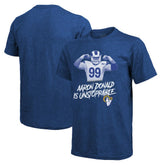 Aaron Donald Majestic Threads Tri-Blend Player Graphic T-Shirt - Los Angeles Rams T-shirts