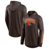 Front Runner Long Sleeve Hooded T-Shirt - Cleveland Browns T-shirts