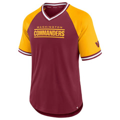 Second Wind Raglan V-Neck T-Shirt - Washington Commanders T-shirts