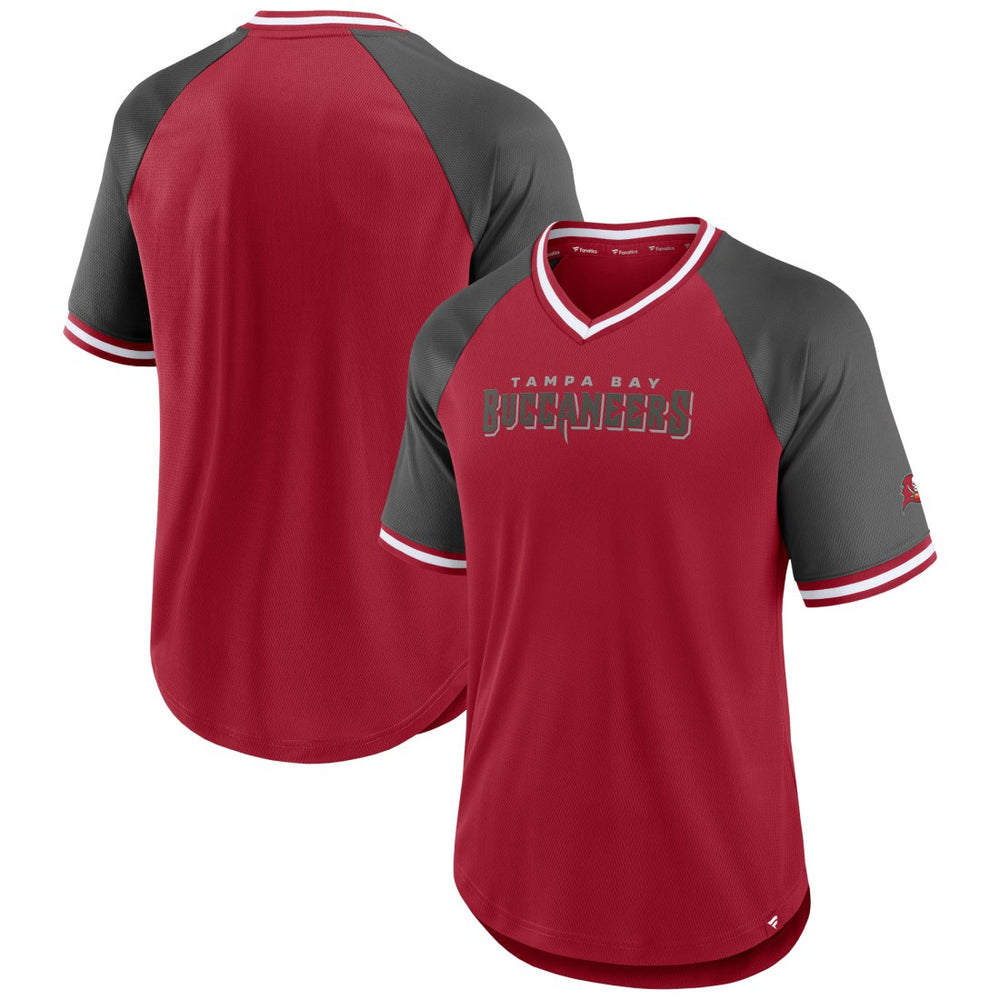 Second Wind Raglan V-Neck T-Shirt - Tampa Bay Buccaneers T-shirts