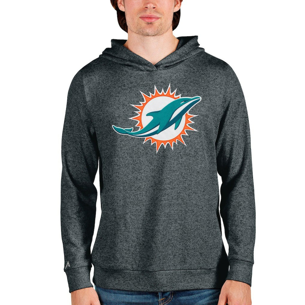 Antigua Team Absolute Pullover Hoodie - Miami Dolphins Hoodies