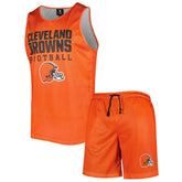 FOCO Colorblock Mesh V-Neck & Shorts Set - Cleveland Browns Shorts