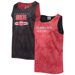 Red Cincinnati Reds FOCO Floral Reversible Mesh Tank Top