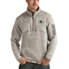 Antigua Fortune Quarter-Zip Pullover Jacket - Dallas Cowboys Pullover