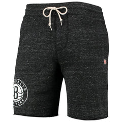 Brooklyn Nets Homage Primary Logo Tri-Blend Sweat Shorts