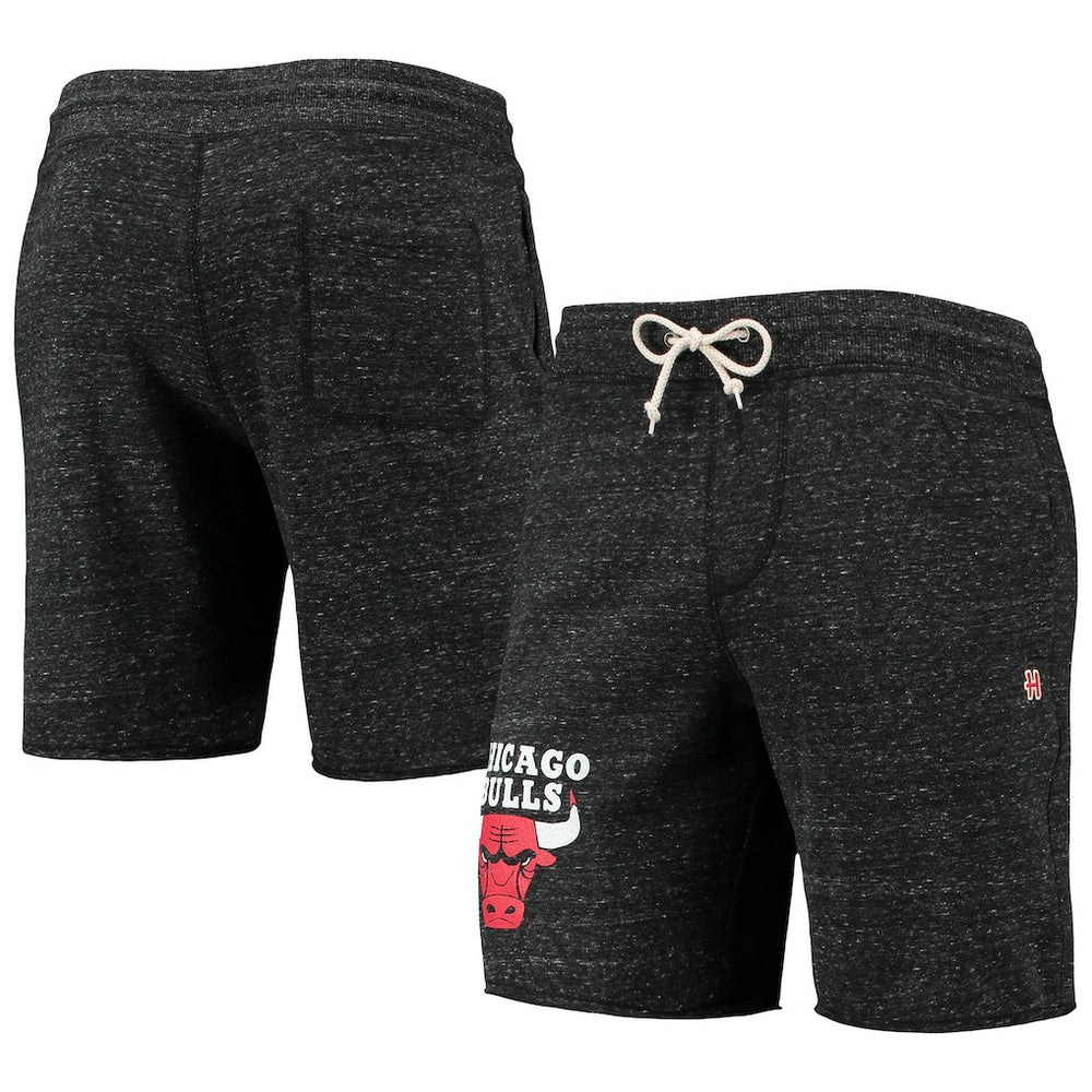 Chicago Bulls Homage Primary Logo Tri-Blend Sweat Shorts