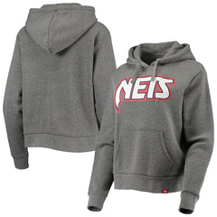 Brooklyn Nets Sportiqe Women's Moments Mixtape Ava Tri-Blend Pullover Hoodie