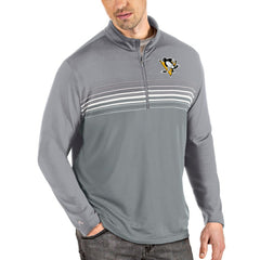 NHL Pittsburgh Penguins Antigua Pace Quarter-Zip Pullover Top
