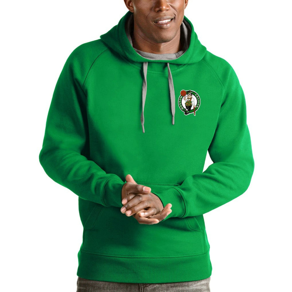 Boston Celtics Antigua Victory Pullover Hoodie