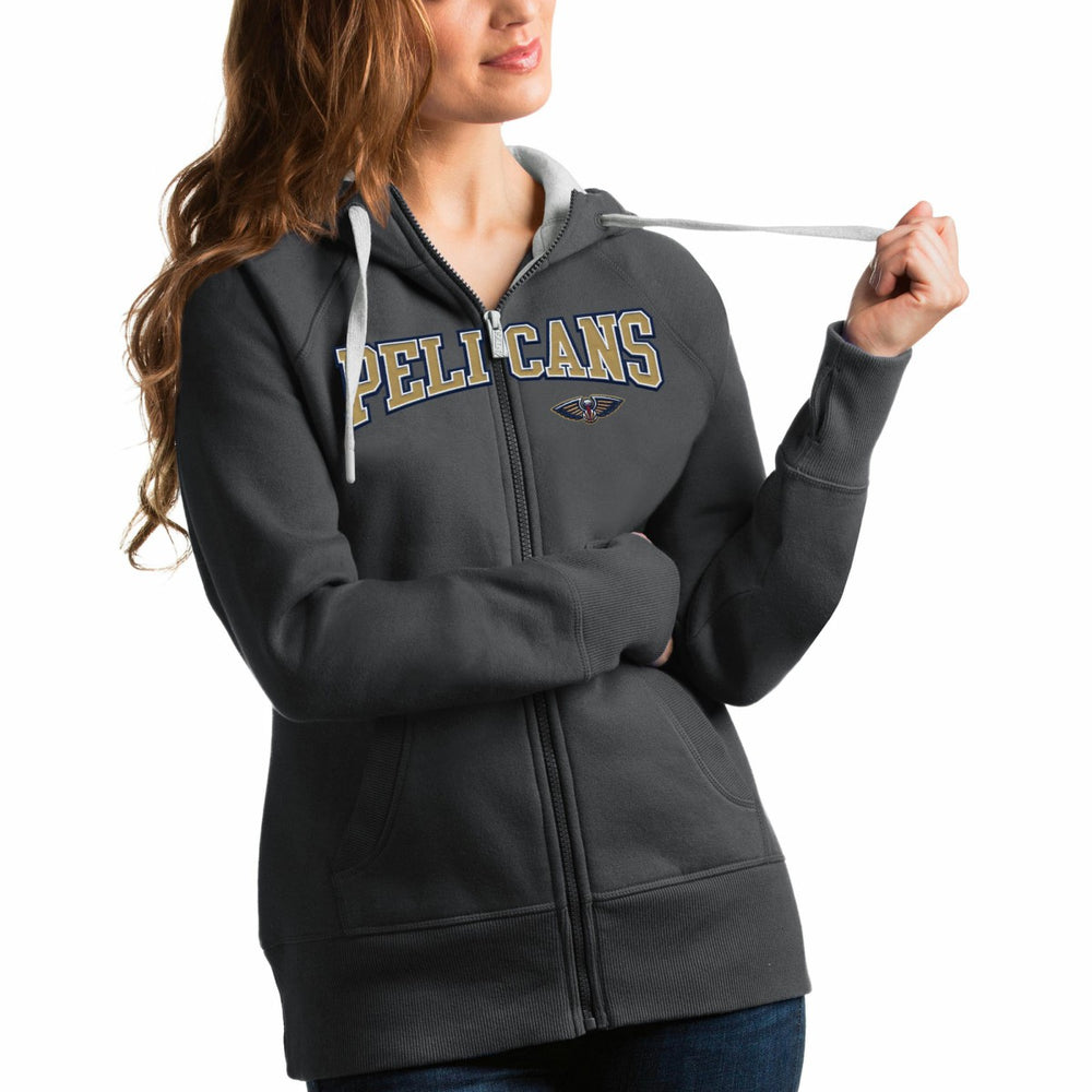 New Orleans Pelicans Antigua Women's Team Victory Full-Zip Hoodie