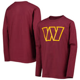 Youth Primary Team Logo Long Sleeve T-Shirt - Washington Commanders T-shirts