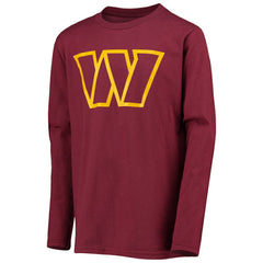 Youth Primary Team Logo Long Sleeve T-Shirt - Washington Commanders T-shirts