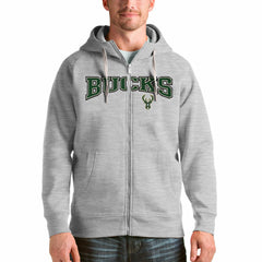 Milwaukee Bucks Antigua Victory Full-Zip Hoodie