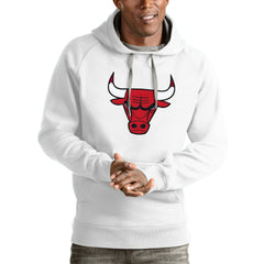 Chicago Bulls Antigua Logo Victory Pullover Hoodie sale