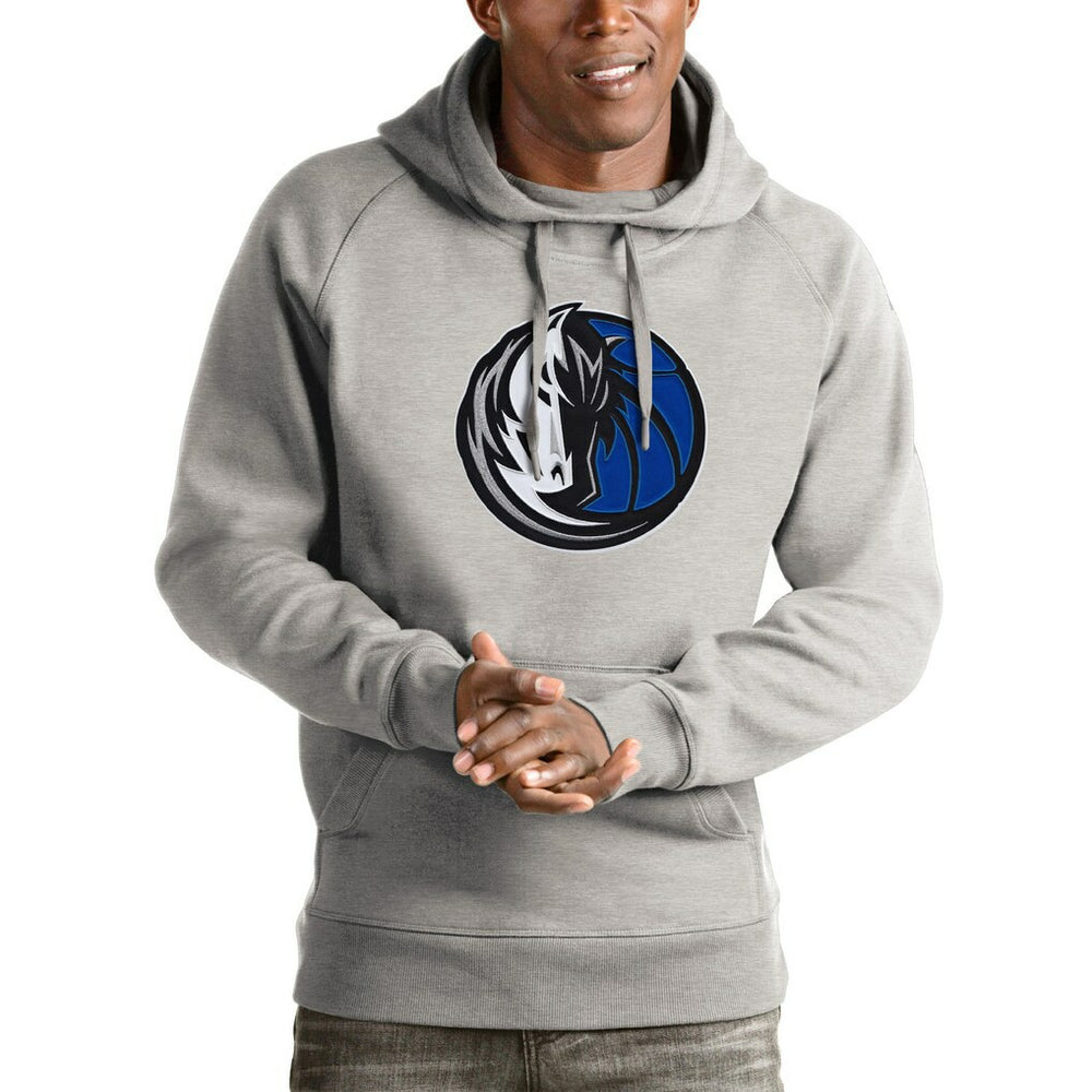 Dallas Mavericks Antigua Logo Victory Pullover Hoodie sale