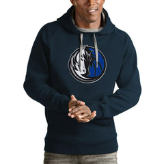 Dallas Mavericks Antigua Logo Victory Pullover Hoodie sale