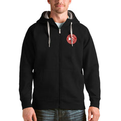 Atlanta Hawks Antigua Logo Victory Full-Zip Hoodie
