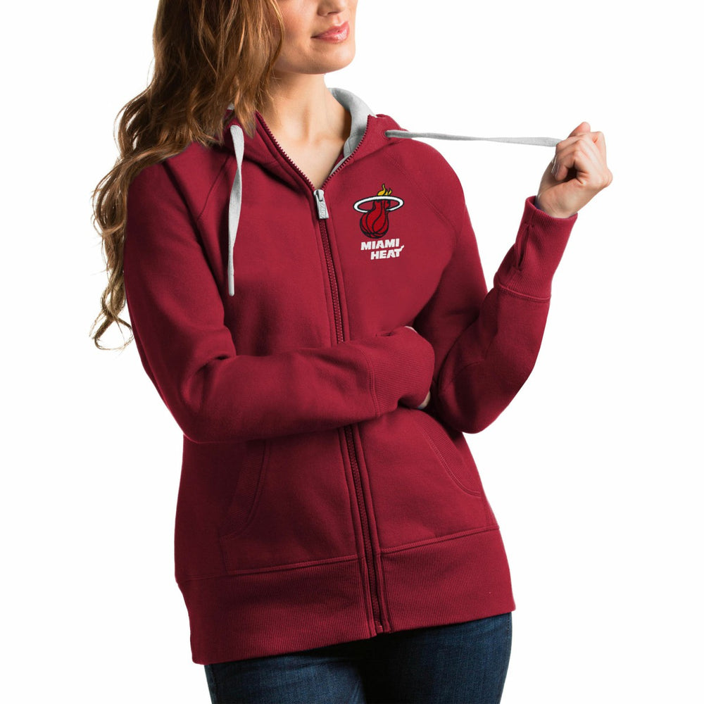 Miami Heat Antigua Women's Victory Full-Zip Hoodie