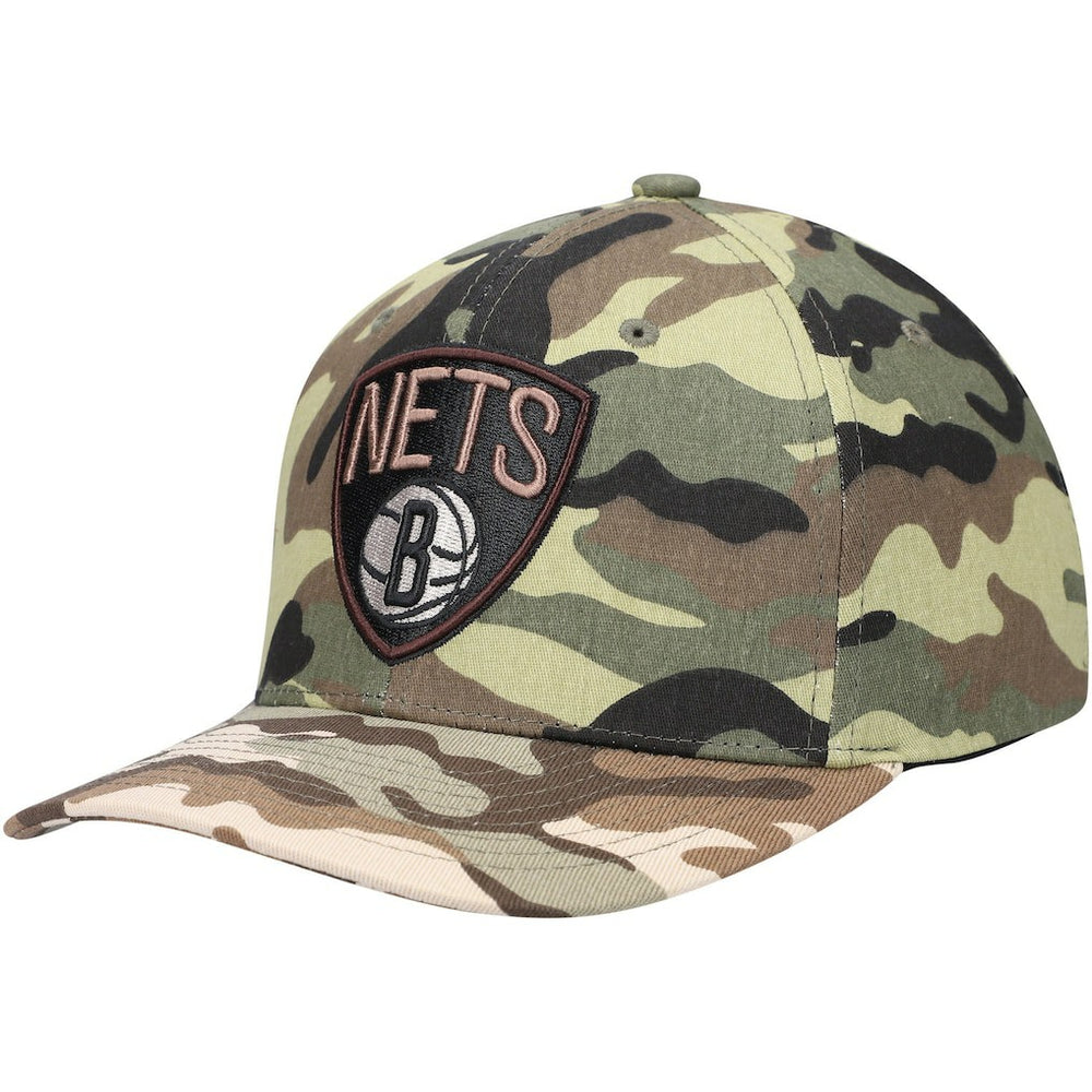Mitchell & Ness Brooklyn Nets Woodland Desert Snapback Hat