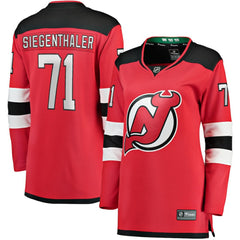 NHL Jonas Siegenthaler New Jersey Devils Fanatics Women's Home Breakaway Player Jersey