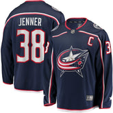 NHL Boone Jenner Columbus Blue Jackets Home Captain Patch Breakaway Player Jersey