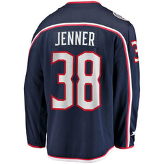 NHL Boone Jenner Columbus Blue Jackets Home Captain Patch Breakaway Player Jersey