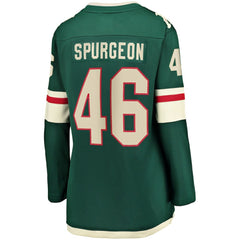 NHL Jared Spurgeon Minnesota Wild Women's Home Breakaway Player Jersey
