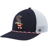 Navy/White Chicago White Sox '47 Flag Fill Trucker Snapback Hat