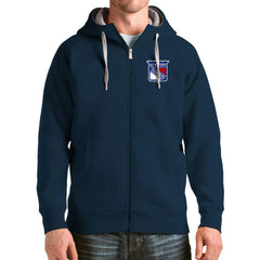 NHL New York Rangers Antigua Logo Victory Full-Zip Hoodie