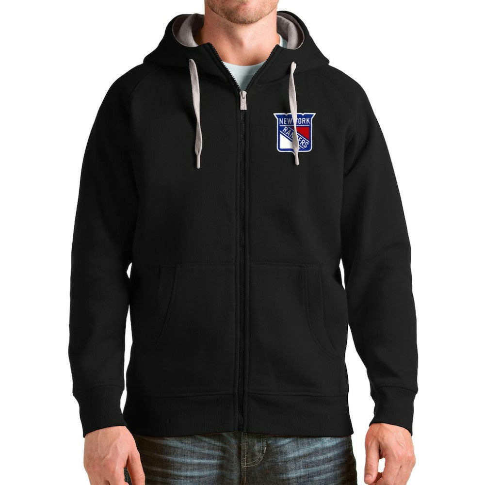 NHL New York Rangers Antigua Logo Victory Full-Zip Hoodie