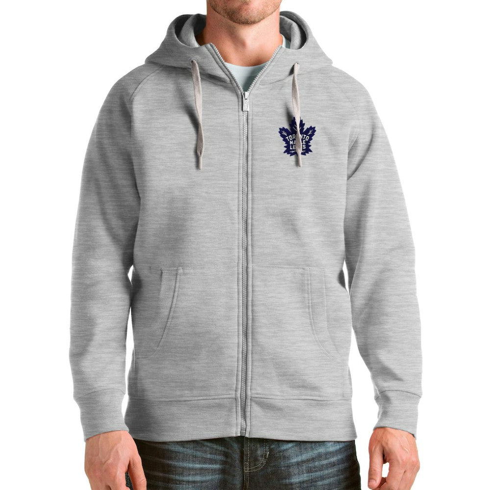 NHL Toronto Maple Leafs Antigua Logo Victory Full-Zip Hoodie